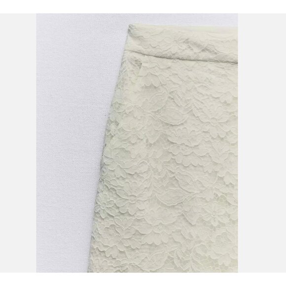 Zara White Lace Jumpsuit - Picture 6 of 7